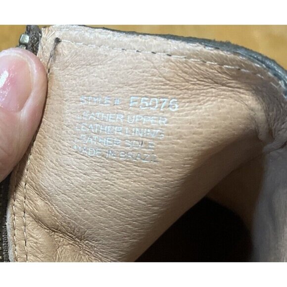 Madewell Janice Side Zip Booties Boots Size 10 Leather Brown F5076 2in Heel - Picture 13 of 14